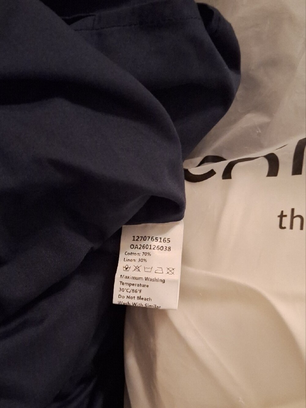 Commense Navy Sleeveless Midi Dress with Contrast Stitching - Picture 6 of 6